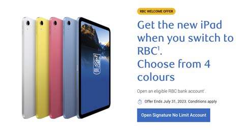 how to get ipad from rbc.